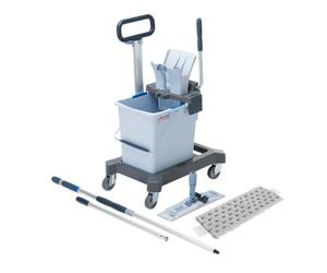 Vileda Professional,UltraSpeed Pro,Seau 25L avec Presse,Manche Télescopique