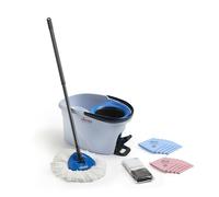 Vileda Professional UltraSpin Mini QuickStart Kit - Système de Nettoyage Compact Professionnel pour Bars et cafés (Seau de 9 L, essoreuse à pédale, serpillère, Chiffons et récureurs)