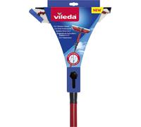 Vileda - 123384 - Raclette Vitre Active 2 en 1 avec Manche Télescopique
