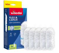 Vileda Recharge balai Flex&Catch 5 pièces, fibres recy s, 360°