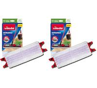 Vileda - Recharge UltraMax Care - Serpillière Sols Fragiles - Microfibres 100% Recy s - Nettoyage en Douceur et Sécharge Rapide - Nettoyeur Sol Utilisable avec Balai Vileda UltraMax et 1-2 Spray