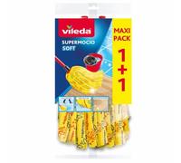 Lot de 2 mops de nettoyage de rechange Vileda Supermocio Soft 11099