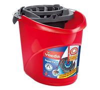Vileda SuperMocio Seau à serpillière rotatif Rouge