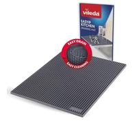 Vileda Tapis égouttoir vaisselle en TPR 30 x 40 cm - Tapis de séchage antidérapant et enroulable pour assiettes, couverts et verres - Gain de place