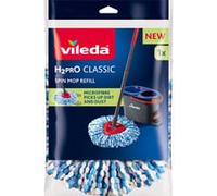 Vileda Tête de rechange H2PrO CLASSIC pour H2PrO Spin Mop, Couverture de l’essuie-glace