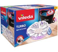 VILEDA TURBO 3 en 1 Set complet balai avec systeme rotatif 167751