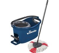 Vileda Turbo EasyWring & Clean Ensemble Complet de serpillère et Seau avec essoreuse Power, Bleu