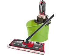 Vileda Ultramat 2in1 Box-Set, Balai à sol et seau avec Power-Presse, couleur verte
