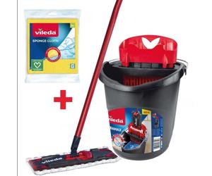 Vileda Ultramax Box Mop + chiffons 3 pièces.