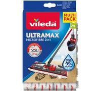 VILEDA Ultramax Microfibre 2 en 1 Recharge pour balai plat 2 pcs. 167721
