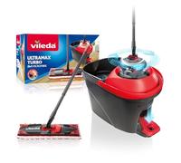 Kit complet de nettoyage Vileda ULTRAMAX Turbo : balai à franges et manche télescopique