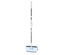 Vilgftyiet Balai multifonction 5 en 1 pour balayer efficacement, raclette, dépoussiérage, design léger avec tête pivotante en ABS, blanc
