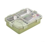 Vilgftyiet Boîte à déjeuner isotherme à 4 compartiments 850 ml | Garde les aliments chaud/froids avec isolation en acier inoxydable et fonction de réchauffement de l'eau chaude