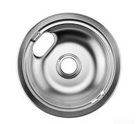 Vilgftyiet Bols d'égouttement robustes en fer chromé pour cuisinières à gaz de 15,2 cm et 20,3 cm, résistant aux hautes températures, lisse pour la surface, outil de cuisine facile à nettoyer (20,3 cm