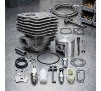 Vilgftyiet Cylindre d'alésage pour tronçonneuse 54 mm pour kit de piston pour Hua 288 288XP 281 181, pièce de moteur en acier avec collecteur d'admission de rechange 503506301