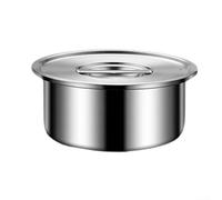 Vilgftyiet Ensemble de bols mélangeurs en métal de qualité supérieure en acier inoxydable 316L avec couvercle hermétique pour la cuisson à la vapeur de la pâte, du riz, base antidérapante, 500 ml (700