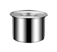 Vilgftyiet Ensemble de bols mélangeurs en métal de qualité supérieure en acier inoxydable 316L avec couvercle hermétique pour la cuisson à la vapeur, base antidérapante 500 ml (1050 ml)