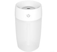 Vilgftyiet Humidificateur USB portable de 300 ml avec 7 couleurs dégradées, brumisateur de vibration ultra silencieux pour voiture et bureau à domicile, arrêt automatique, bleu (2 blancs)