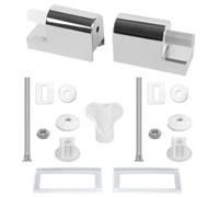 Vilgftyiet Kit de charnières pour lunette de WC - Charnières métalliques à fermeture amortie compatibles avec les sièges Duro, raccords gauche et droite en alliage de zinc et ABS, 10 x 10 x 5 cm