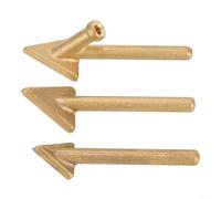 Vilgftyiet Lot de 3 embouts de rechange en acier doré pour fer à souder en plastique de 80 W, buse pour pare-chocs automatique TPO TEO PP, pour une chaleur rapide jusqu'à 480 °C