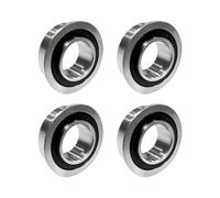 Vilgftyiet Lot de 4 bagues de roue en kit de conversion de roulement | Convertit les bagues de roue de tondeuse à gazon en roulements métalliques lisses pour une rotation fiable de la roue avant.