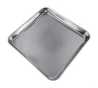 Vilgftyiet Plaque à biscuits carrée en acier inoxydable pour la cuisson au four, plateau robuste et uniforme à conduction thermique, gadget de cuisine pour cookies, pâtisseries et rôtir des aliments à