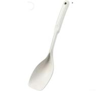 Vilgftyiet Spatule et cuillère multifonctions en silicone 2 en 1 résistant à la chaleur Ustensile de cuisine de qualité alimentaire anti-adhésif pour la cuisson au four Rouge (blanc)