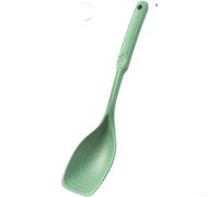 Vilgftyiet Spatule et cuillère multifonctions en silicone 2 en 1 résistant à la chaleur Ustensile de cuisine anti-adhésif de qualité alimentaire pour la cuisson au four Rouge (vert)
