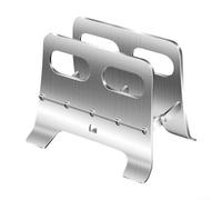 Vilgftyiet Support de planche à découper en acier inoxydable avec pince de détection automatique de gravité | Organiseur de cuisine peu encombrant pour planches à découper et plaques de cuisson