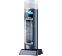 Vilgftyiet Ventilateur tour USB sans pales et humidificateur brumisateur, refroidisseur d'air de bureau avec télécommande, 6 vitesses, oscillation large de 120°, fonctionnement silencieux (D)