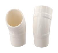 Vilgftyiet W70244 Lot de 4 adaptateurs de tuyau coudé 45 degrés pour | Ces adaptateurs coudés en PVC flexible à 45 degrés garantissent un débit d'eau fluide et une installation facile pour tuyau