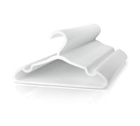VILICK Lot de 50 cintres antidérapants en Plastique pour vêtements de bébé, vêtements de bébé, vêtements pour bébés, Enfants et Nouveau-nés, cintres pour Pantalons, Jupes, Manteaux (Blanc)