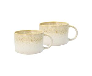 Villa Collection Mug à anse Styles 16 cl lot de 2 Creme-sand