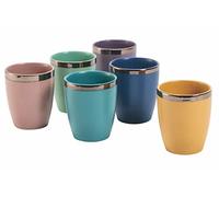Villa d’Este Home Tivoli Naima Glam Lot de 6 verres à eau en grès 320 ml