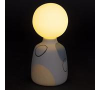 Villa d'Este Home Tivoli 1996 Lampe globe LED à piles en grès h. 18 cm, base de cercles