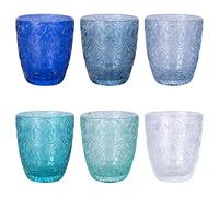 Villa d'Este Home Tivoli 1996 Lot de 6 verres à eau 300 ml en verre, Grenade Ocean