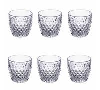Villa d'Este Home Tivoli 1996 Lot de 6 verres à eau 350 ml en verre Diamond Balloom