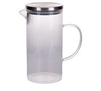 Villa d'Este Home Tivoli 1996 Verseuse 1,4 l en verre borosilicate, couvercle en acier inoxydable, verre