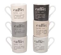 Villa d'Este Home Tivoli 5906603 Victionary Classic Lot de 6 tasses à café en porcelaine neuve 90 ml