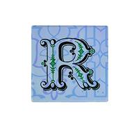 Villa d'Este Home Tivoli 5906659 Lot de 6 dessous de plat Monogram Lettre R Porcelaine