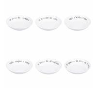 Villa d'Este Home Tivoli Lot de 6 assiettes creuses 20,5 cm en porcelaine, S.P.Q.eRe