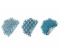 Villa d'Este Home Tivoli Lot de 6 Sets de Table Bali Leaf, Assortis Medium