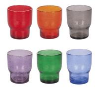Villa d'Este Home Tivoli Lot de 6 verres à eau 325 ml en pâte de verre Colorful Unique