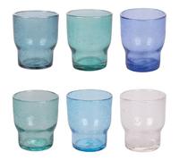 Villa d'Este Home Tivoli Lot de 6 verres à eau 325 ml en pâte de verre Ocean Unique
