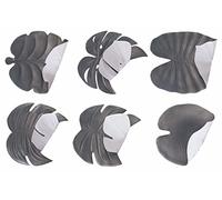 Villa d'Este Home Tivoli New Jungle Lot de 6 Sets de Table Double Face, Blanc + Gris, Moyen