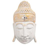 Villa Métisse Tête de Bouddha murale 50cm en bois | Déco Spirituelle