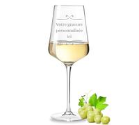 VILLA ROSA LOTTA - Verre à Vin Leonardo Puccini Personnalisé - Cadeau Anniversaire Amie, Collègue - Gravure Laser de Qualité pour Femme