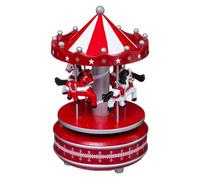 Village de Noël Carrousel musical - Rouge