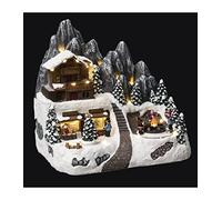 Atmosphera – Village de Noël Refuge de Montagne animé – 24 LED + transfo