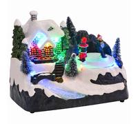 vidaXL Décor de table de Noël Multicolore 16 x 11,5 x 13 cm Plastique, Salon, Moderne, Incrustations décoratives 4017040